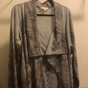 Coldwater Creek lily printed cardigan. NEVER WORN